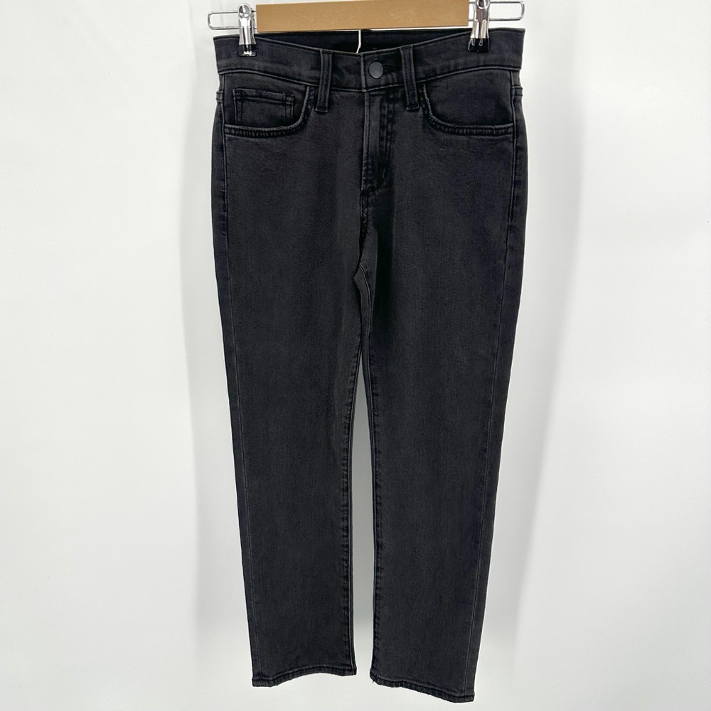 JOES JEANS Womens Size 23P Black Lara Mid-Rise Straight-Leg Jeans Stretch NWOT